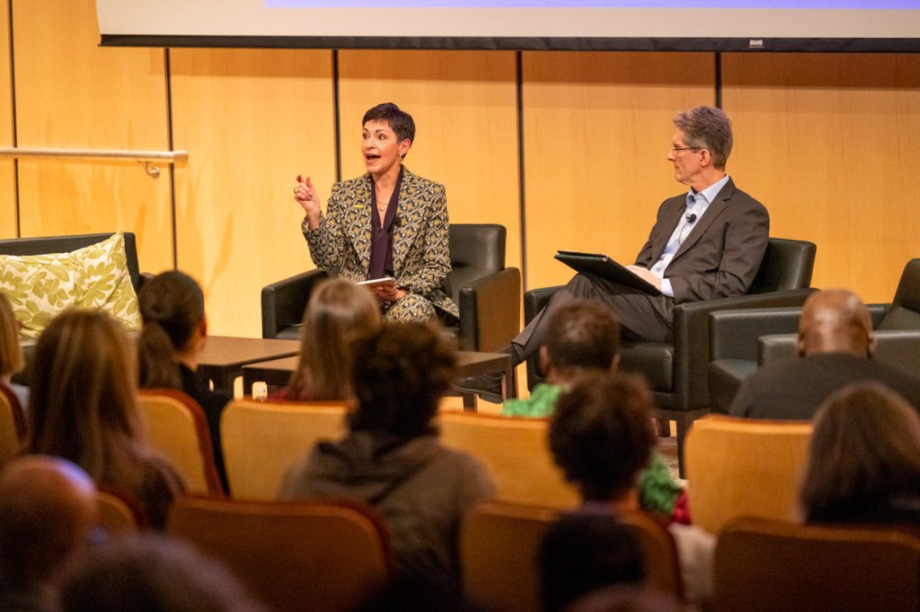 Penny Pennington and Jim Carrington at Seeds of Change 2024.